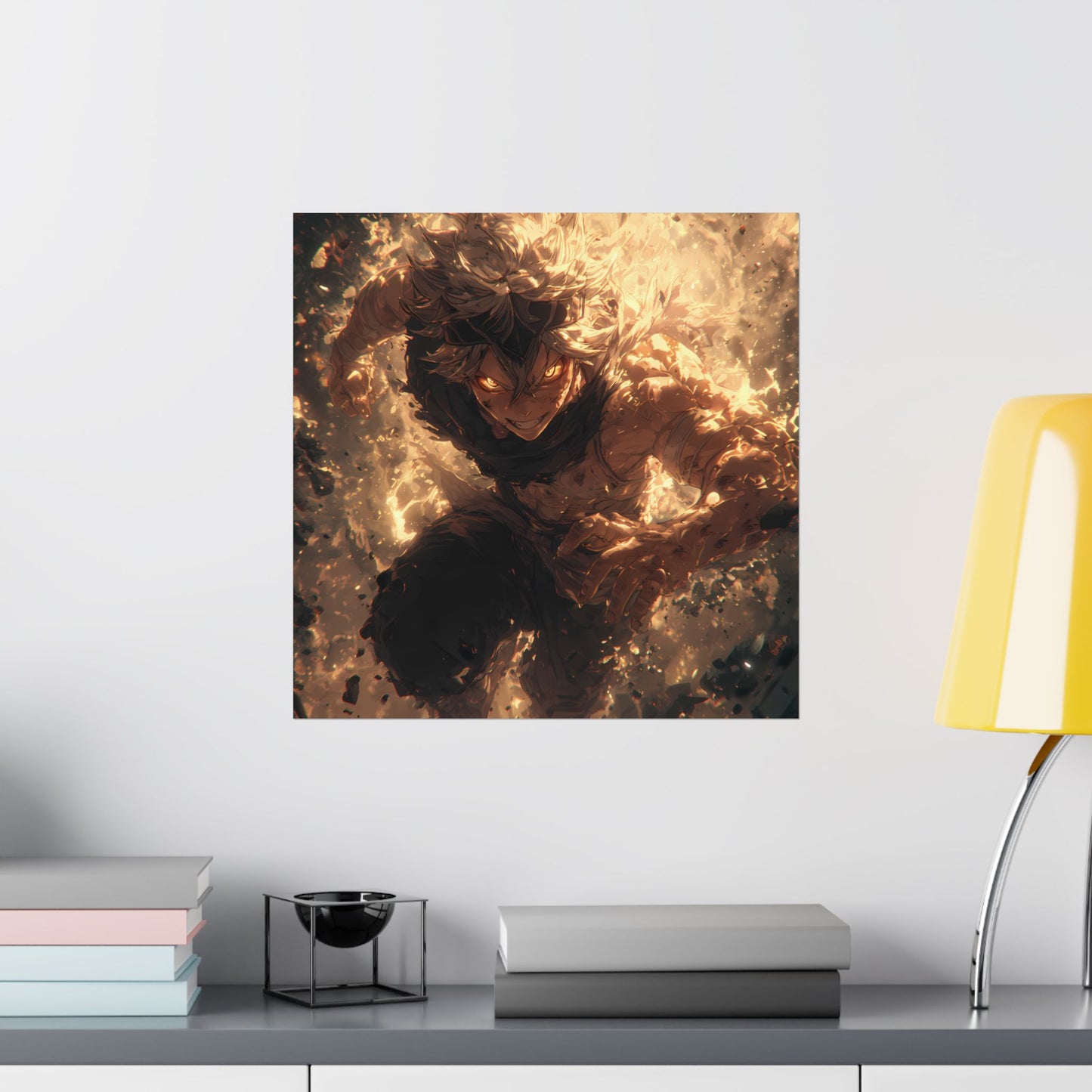 Black Clover Asta Anime Matte Vertical Poster Wall Art