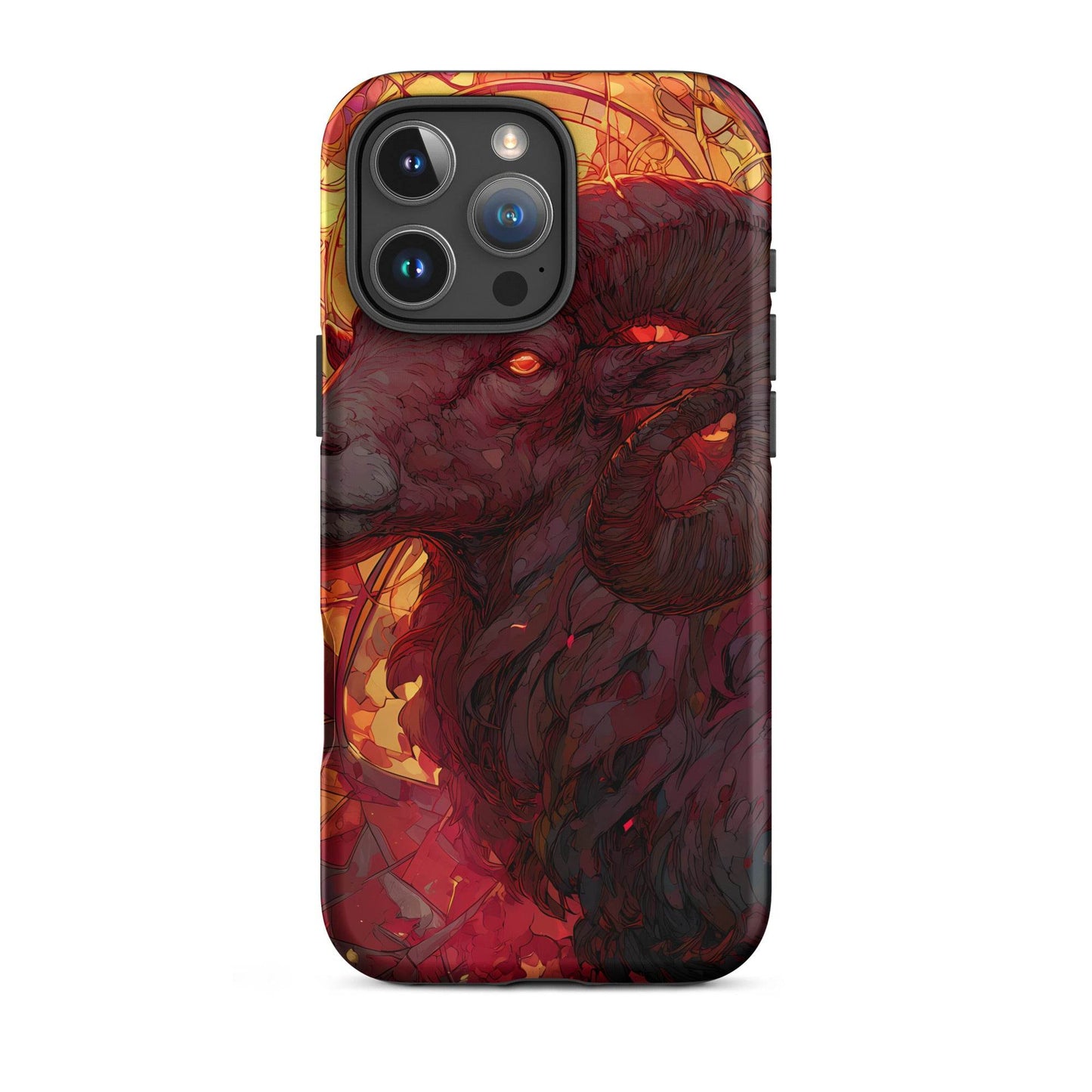 Aries Zodiac Sign Fan Art Tough Case for iPhone® - Chromavolt
