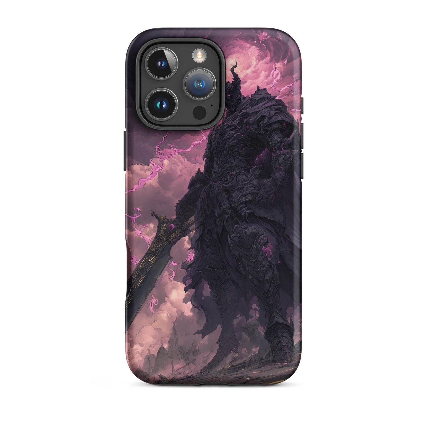 Dark Elemental Knight, Original Anime Art Tough Case for iPhone® - Chromavolt