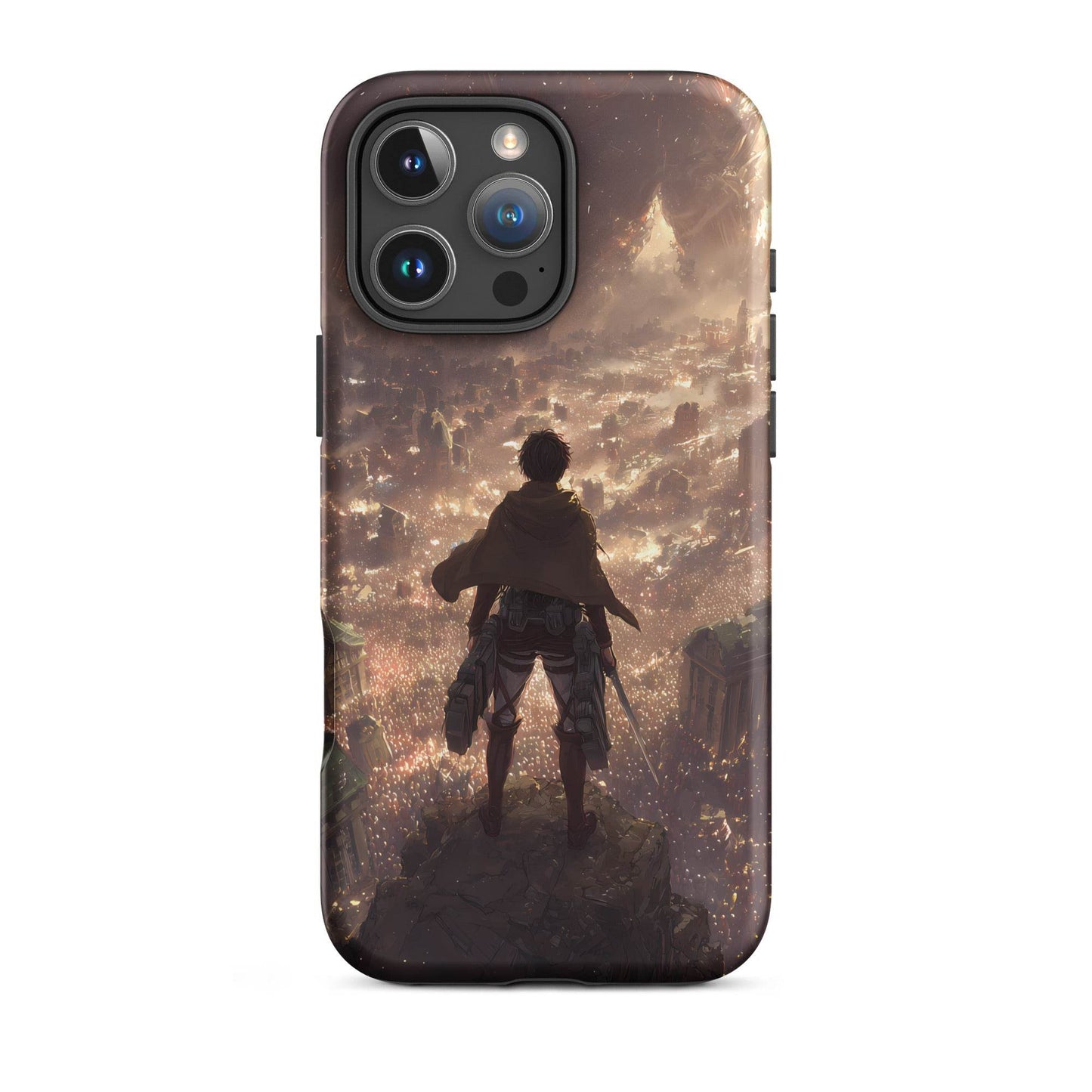 Eren Jaeger, Attack On Titan Anime Fan Art Tough Case for iPhone® - Chromavolt