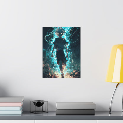 Killua Zoldyck Godspeed, Hunter X Hunter Anime Matte Vertical Poster Wall Art
