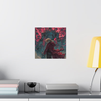 Edward and Alphonse Elric, Fullmetal Alchemist Brotherhood Anime Matte Vertical Poster Wall Art