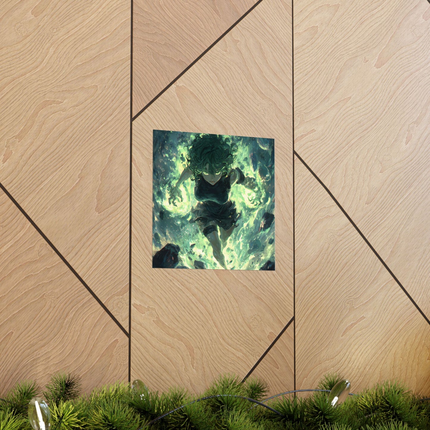 Tornado Of Terror Tatsumaki, One Punch Man Anime Matte Vertical Poster Wall Art