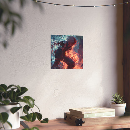 Icy Flames Shoto Todoroki My Hero Academia Anime Matte Vertical Poster Wall Art