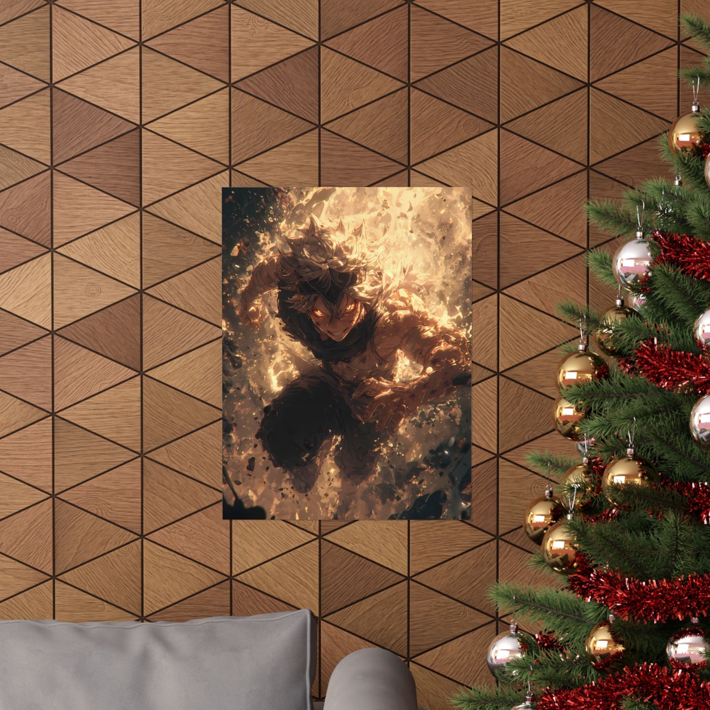 Black Clover Asta Anime Matte Vertical Poster Wall Art