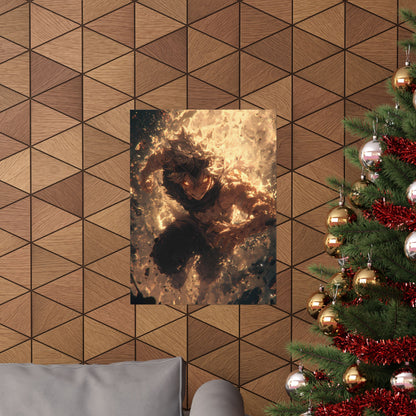 Black Clover Asta Anime Matte Vertical Poster Wall Art