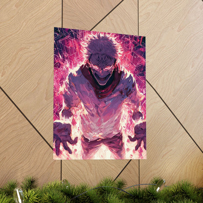 Ryomen Sukuna, Jujutsu Kaisen Anime Fan Art Vertical Poster Wall Art