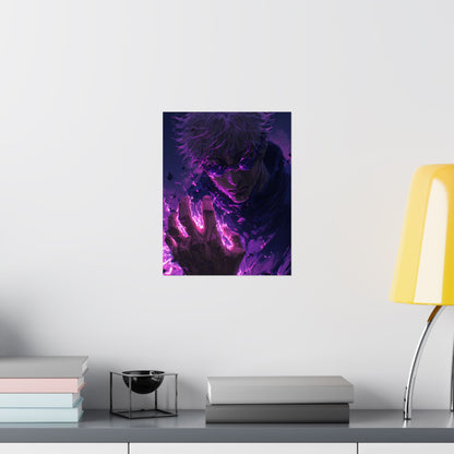 Gojo Satoru, Limitless Power Jujutsu Kaisen Anime Matte Vertical Poster Wall Art