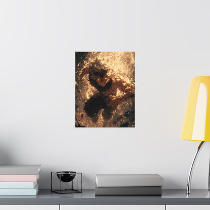 Black Clover Asta Anime Matte Vertical Poster Wall Art