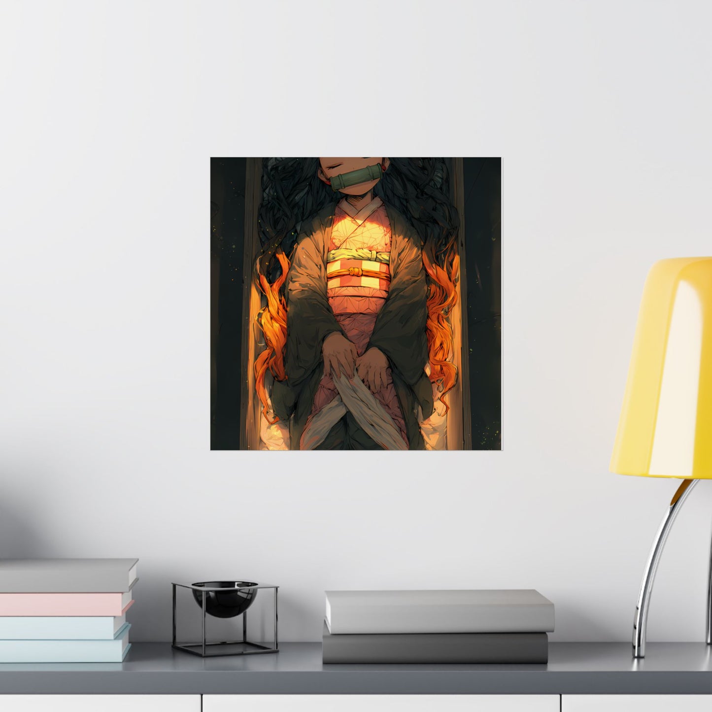 Sleeping Nezuko, Demon Slayer Anime Matte Vertical Poster Wall Art