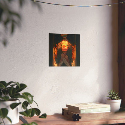 Sleeping Nezuko, Demon Slayer Anime Matte Vertical Poster Wall Art