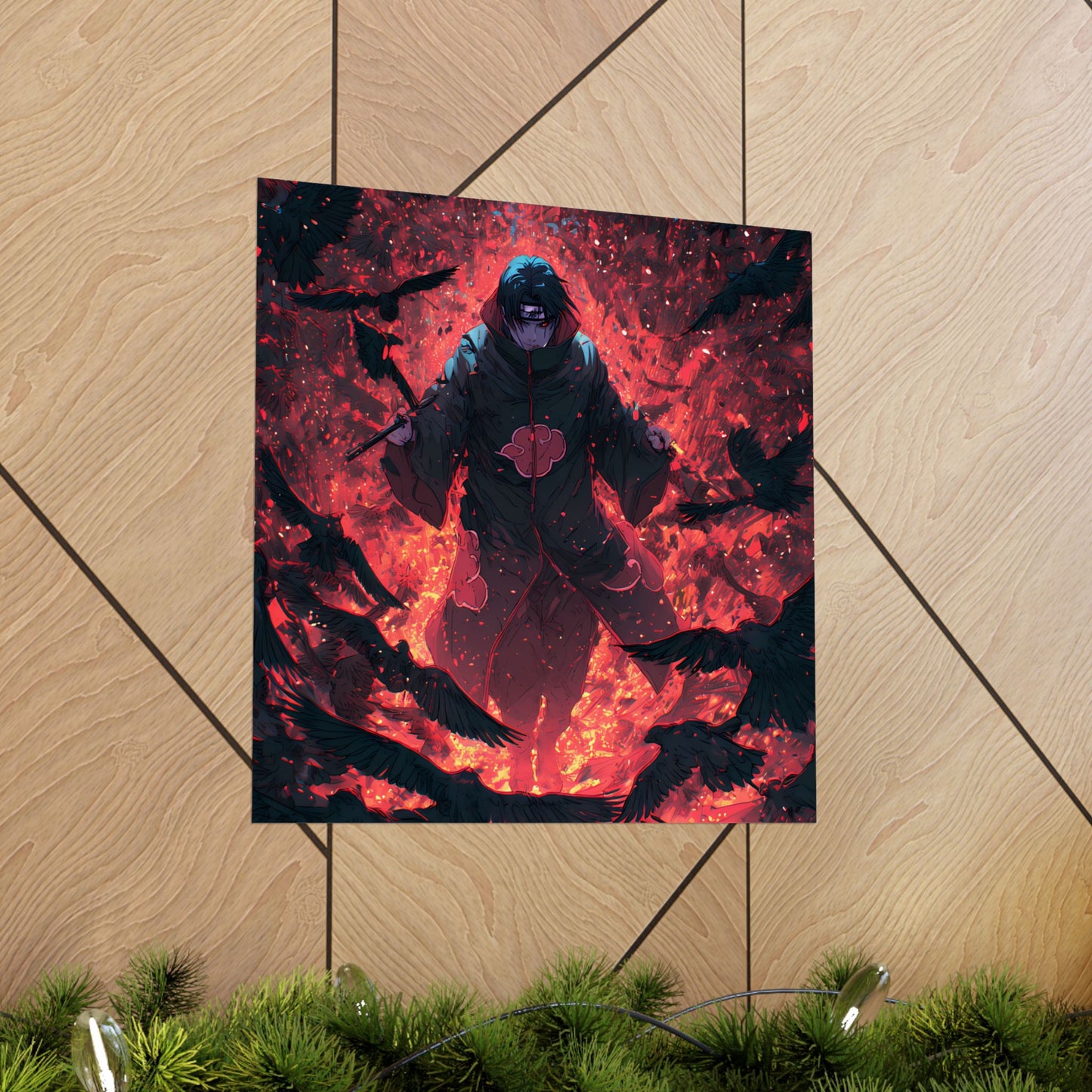 Itachi Uchiha, Tsukuyomi Naruto Shippuden Anime Fan Art Vertical Poster Wall Art