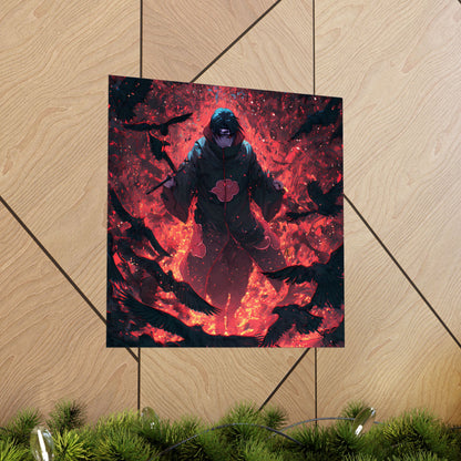 Itachi Uchiha, Tsukuyomi Naruto Shippuden Anime Fan Art Vertical Poster Wall Art
