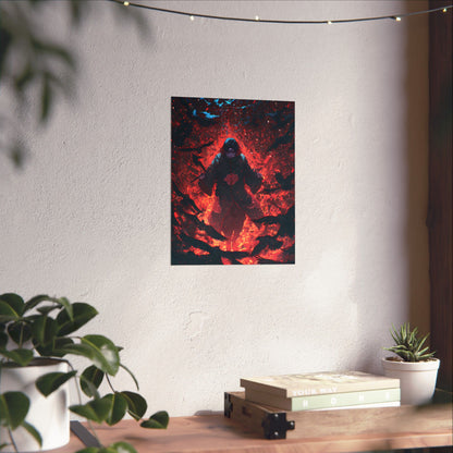 Itachi Uchiha, Tsukuyomi Naruto Shippuden Anime Fan Art Vertical Poster Wall Art
