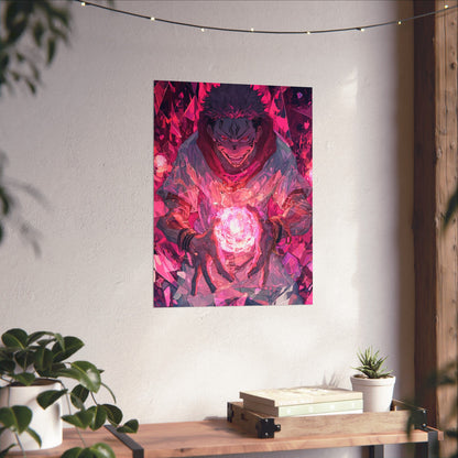 Ryomen Sukuna, Jujutsu Kaisen Anime Matte Vertical Poster Wall Art