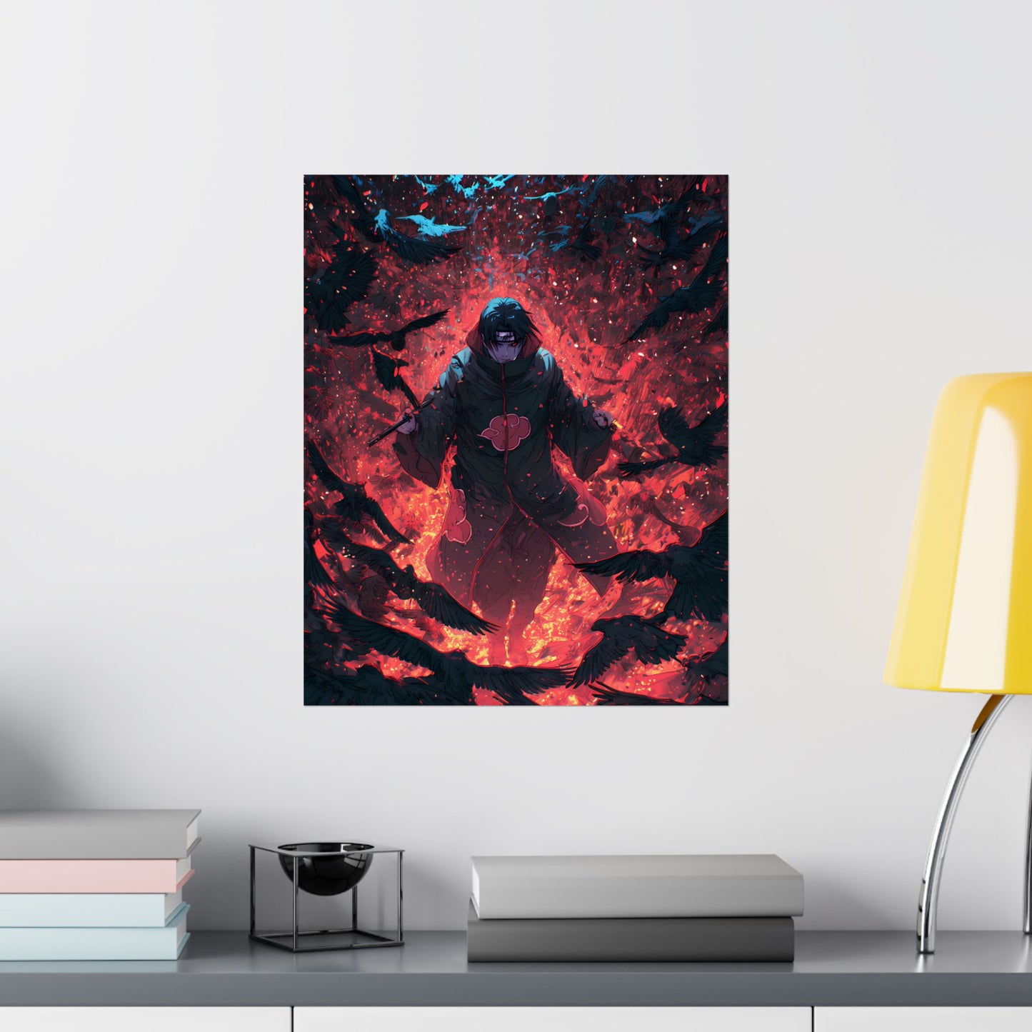 Itachi Uchiha, Tsukuyomi Naruto Shippuden Anime Fan Art Vertical Poster Wall Art