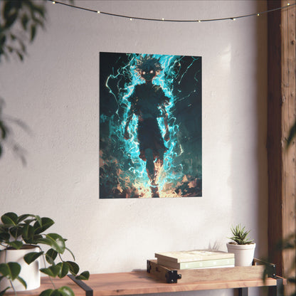 Killua Zoldyck Godspeed, Hunter X Hunter Anime Matte Vertical Poster Wall Art