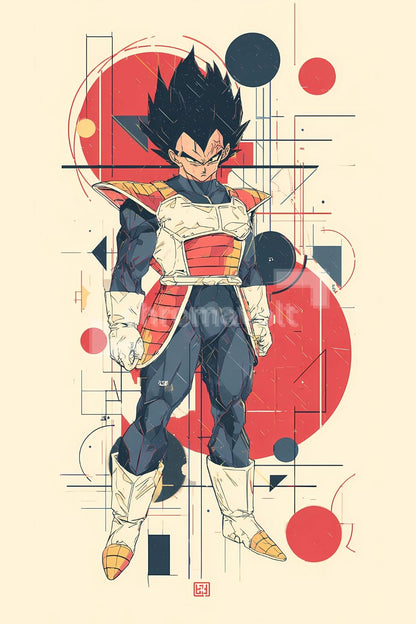 Dragon Ball Anime Posters, Matte Vertical Poster Wall Art 24 in x 36 in