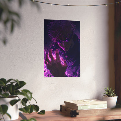 Gojo Satoru, Limitless Power Jujutsu Kaisen Anime Matte Vertical Poster Wall Art