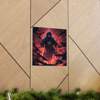 Itachi Uchiha, Tsukuyomi Naruto Shippuden Anime Fan Art Vertical Poster Wall Art