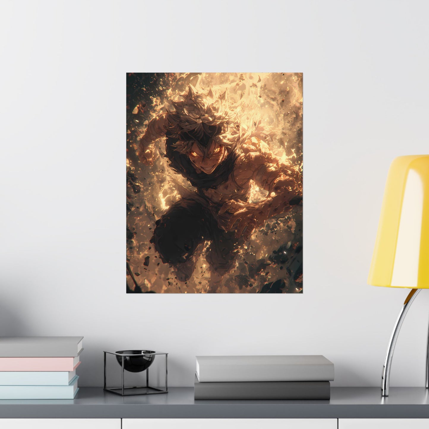 Black Clover Asta Anime Matte Vertical Poster Wall Art