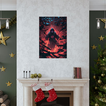 Itachi Uchiha, Tsukuyomi Naruto Shippuden Anime Fan Art Vertical Poster Wall Art
