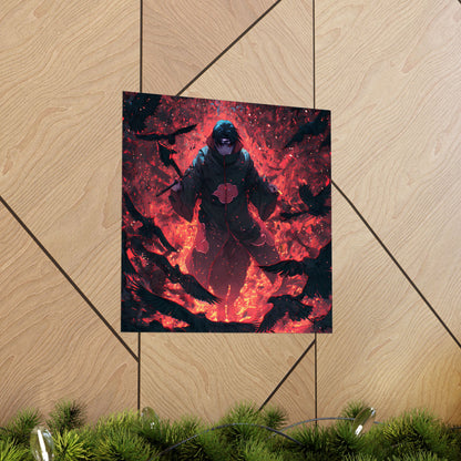 Itachi Uchiha, Tsukuyomi Naruto Shippuden Anime Fan Art Vertical Poster Wall Art