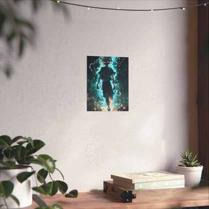 Killua Zoldyck Godspeed, Hunter X Hunter Anime Matte Vertical Poster Wall Art