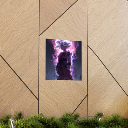 Ultra Instinct Kid Goku, UI Dragon Ball Super Matte Vertical Poster Wall Art