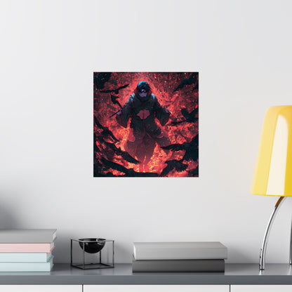 Itachi Uchiha, Tsukuyomi Naruto Shippuden Anime Fan Art Vertical Poster Wall Art