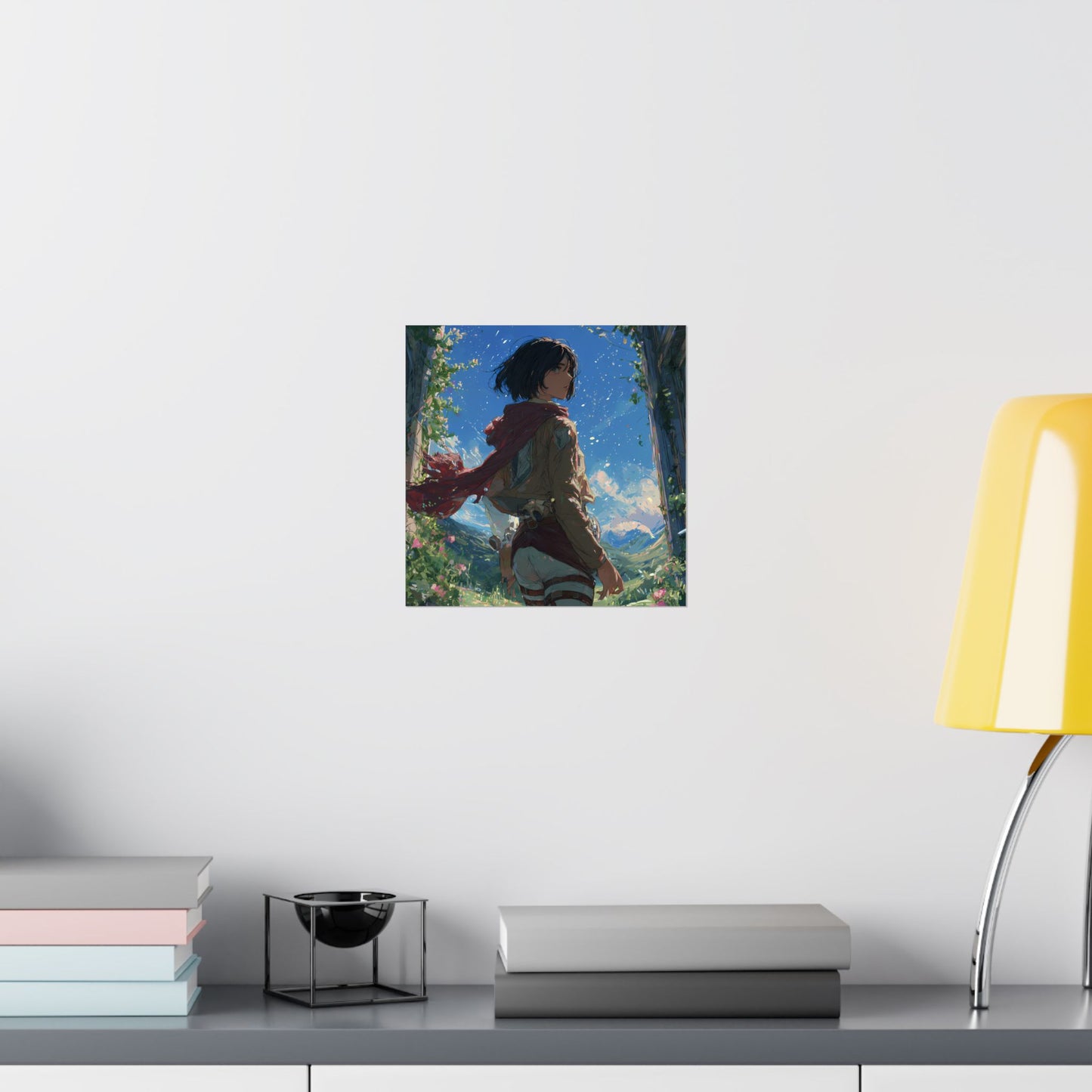 Mikasa Ackerman, Attack On Titan Anime Fan Art Matte Vertical Poster Wall Art