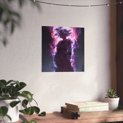 Ultra Instinct Kid Goku, UI Dragon Ball Super Matte Vertical Poster Wall Art