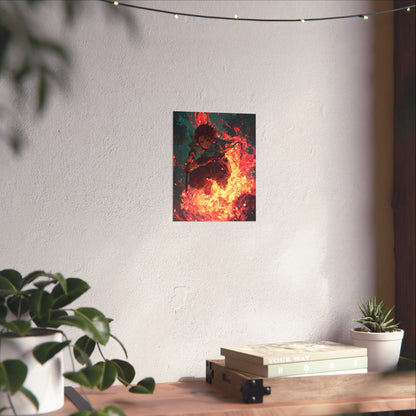 Tanjiro Kamado Hinokami Kagura, Demon Slayer Anime Matte Vertical Poster Wall Art