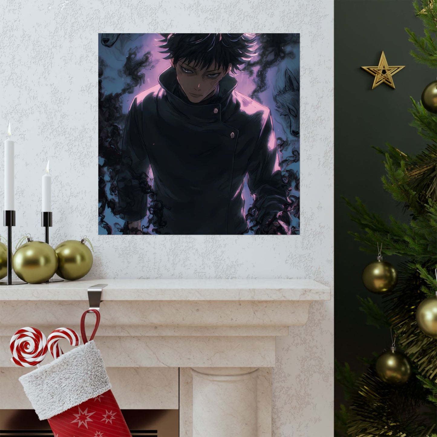 Megumi Fushiguro, Jujutsu Kaisen Anime Matte Vertical Poster Wall Art