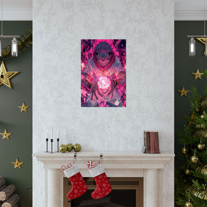 Ryomen Sukuna, Jujutsu Kaisen Anime Matte Vertical Poster Wall Art