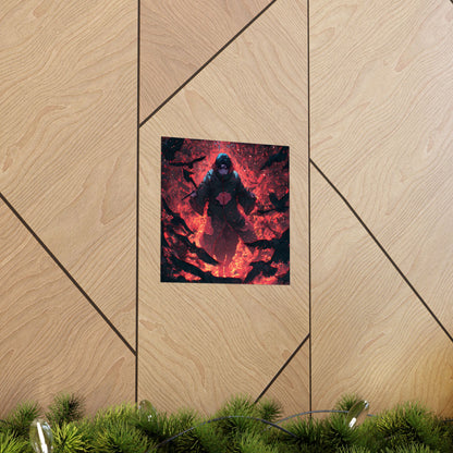 Itachi Uchiha, Tsukuyomi Naruto Shippuden Anime Fan Art Vertical Poster Wall Art
