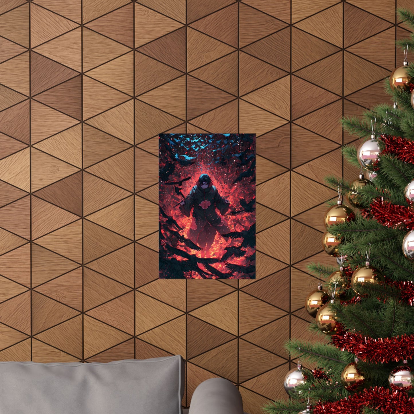 Itachi Uchiha, Tsukuyomi Naruto Shippuden Anime Fan Art Vertical Poster Wall Art