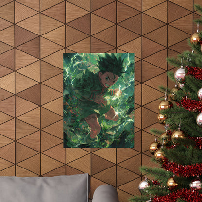 Gon Freecss, Hunter X Hunter Anime Matte Vertical Poster Wall Art