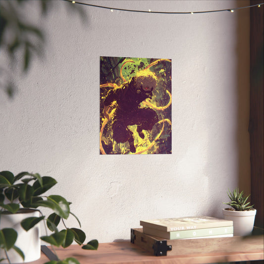 Tokyo Ghoul One Eyed Ghoul Kaneki Ken Anime Fan Art Matte Vertical Poster Wall Art
