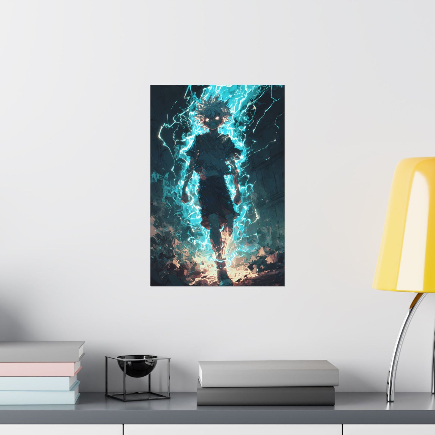 Killua Zoldyck Godspeed, Hunter X Hunter Anime Matte Vertical Poster Wall Art