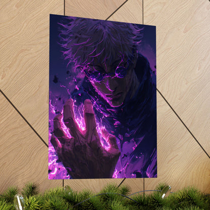 Gojo Satoru, Limitless Power Jujutsu Kaisen Anime Matte Vertical Poster Wall Art