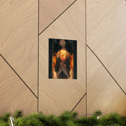 Sleeping Nezuko, Demon Slayer Anime Matte Vertical Poster Wall Art