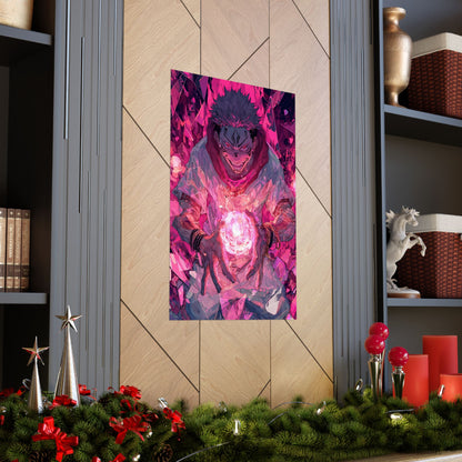 Ryomen Sukuna, Jujutsu Kaisen Anime Matte Vertical Poster Wall Art
