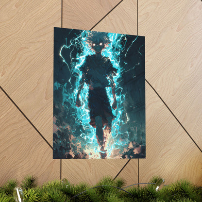 Killua Zoldyck Godspeed, Hunter X Hunter Anime Matte Vertical Poster Wall Art