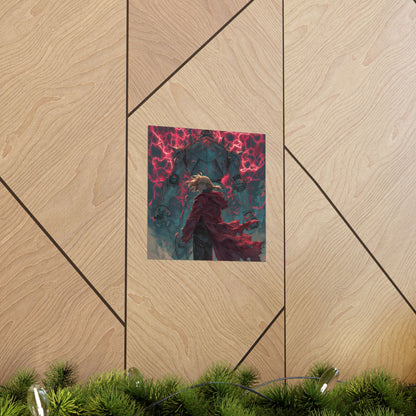 Edward and Alphonse Elric, Fullmetal Alchemist Brotherhood Anime Matte Vertical Poster Wall Art