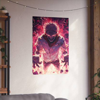 Ryomen Sukuna, Jujutsu Kaisen Anime Fan Art Vertical Poster Wall Art