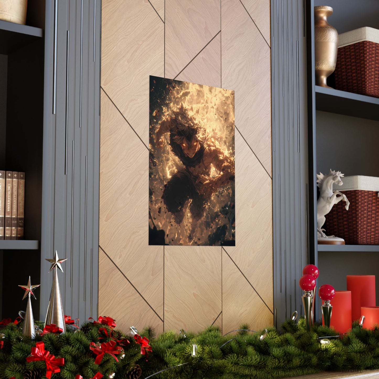 Black Clover Asta Anime Matte Vertical Poster Wall Art