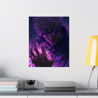 Gojo Satoru, Limitless Power Jujutsu Kaisen Anime Matte Vertical Poster Wall Art