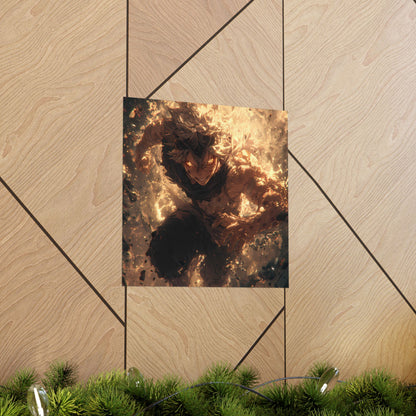 Black Clover Asta Anime Matte Vertical Poster Wall Art