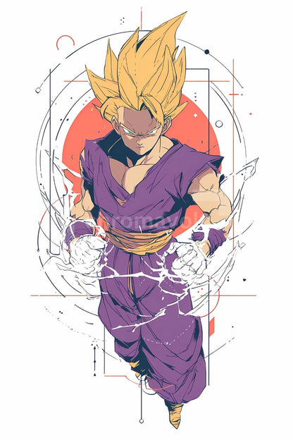 Dragon Ball Anime Posters, Matte Vertical Poster Wall Art 24 in x 36 in